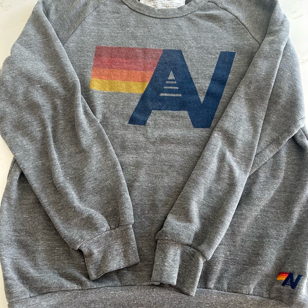 Aviator Nation Gray Crewneck Sweatshirt with classic Logo. Great condition!